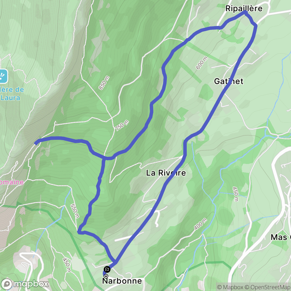 Saint-Martin-le-Vinoux : carte du parcours de randonnée - France