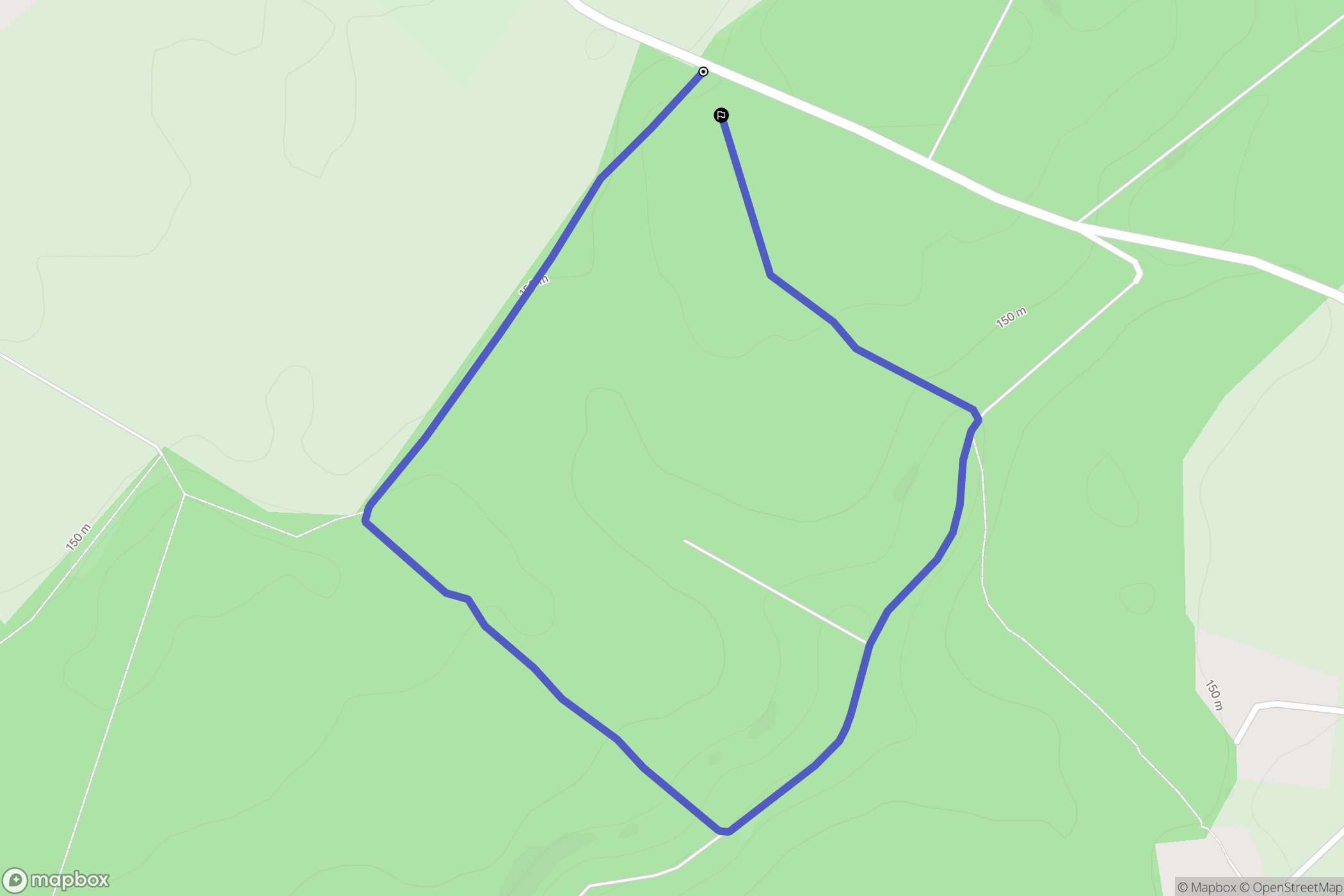 Lyons-la-Forêt : carte du parcours de randonnée - France