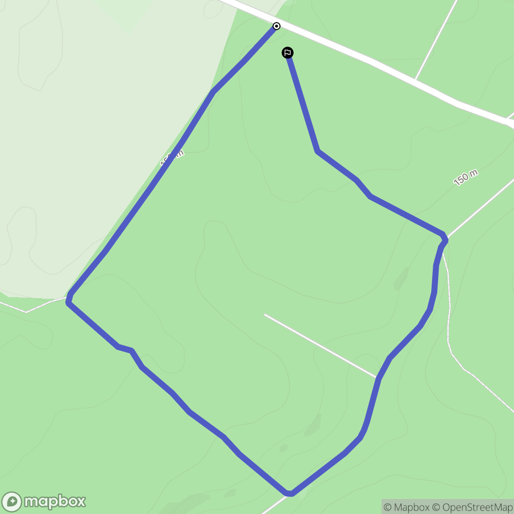 Lyons-la-Forêt : carte du parcours de randonnée - France
