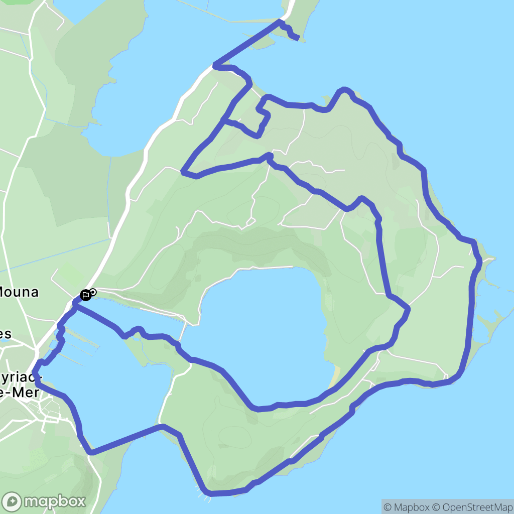 Peyriac-de-Mer : carte du parcours de randonnée - France