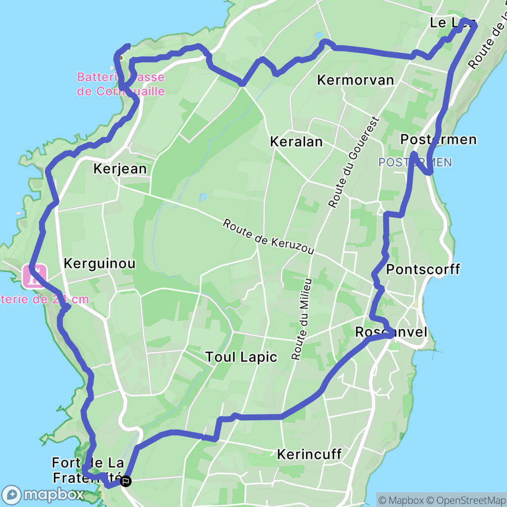 Roscanvel: routekaart voor buitenactiviteiten - France