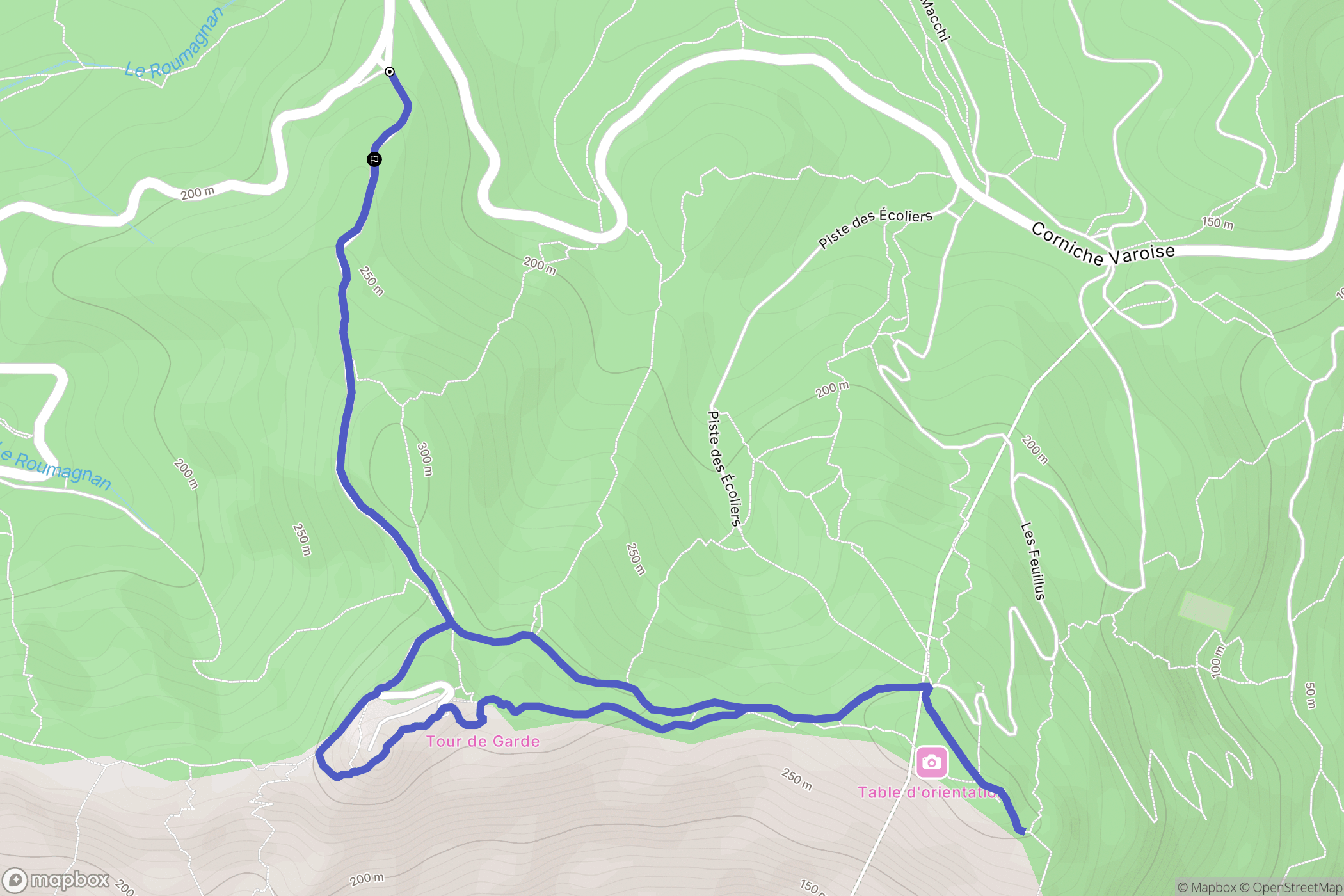 Six-Fours-les-Plages : carte du parcours de randonnée - France