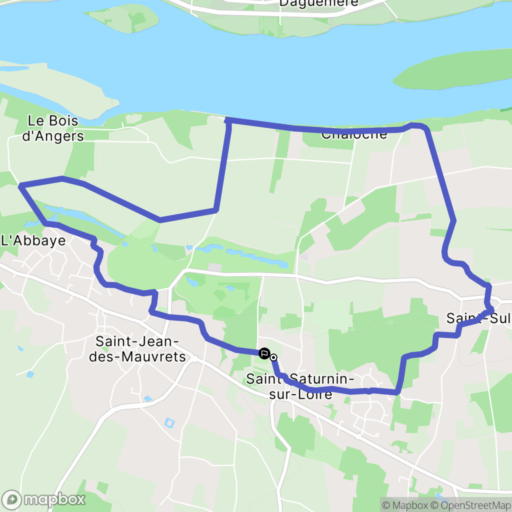 Brissac-Loire-Aubance : carte du parcours de randonnée - France