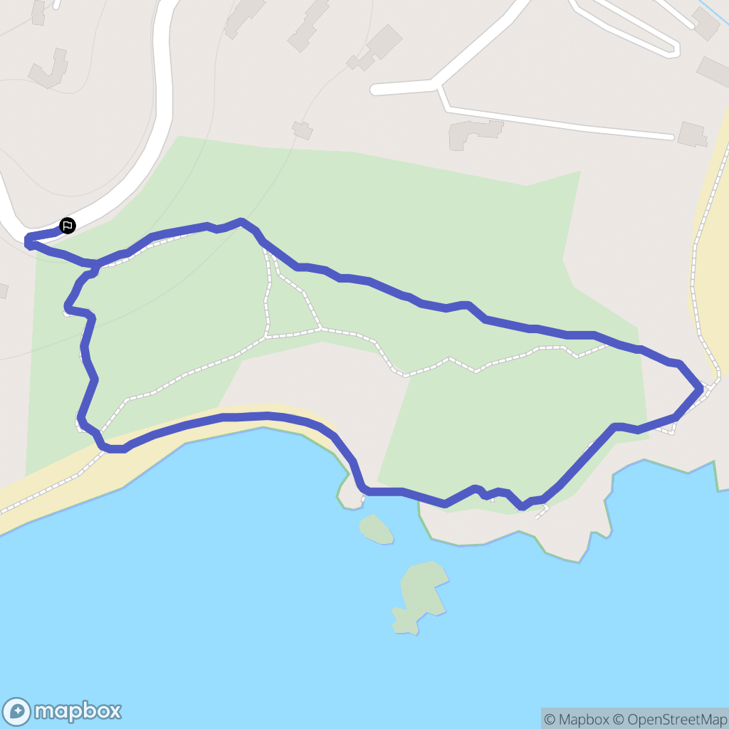 Porto-Vecchio : carte du parcours de randonnée - France