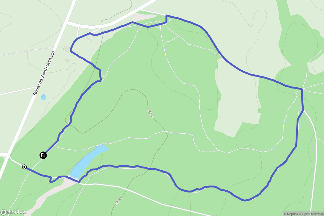 Saint-Forgeux-Lespinasse : carte du parcours de randonnée - France
