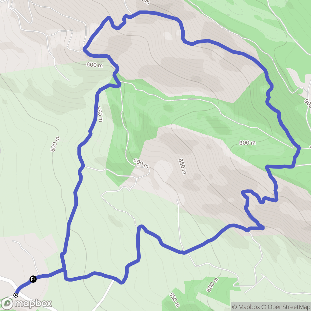 Montgaillard : carte du parcours de randonnée - France