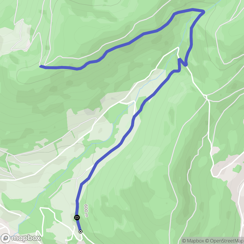Ferdrupt : carte du parcours de randonnée - France