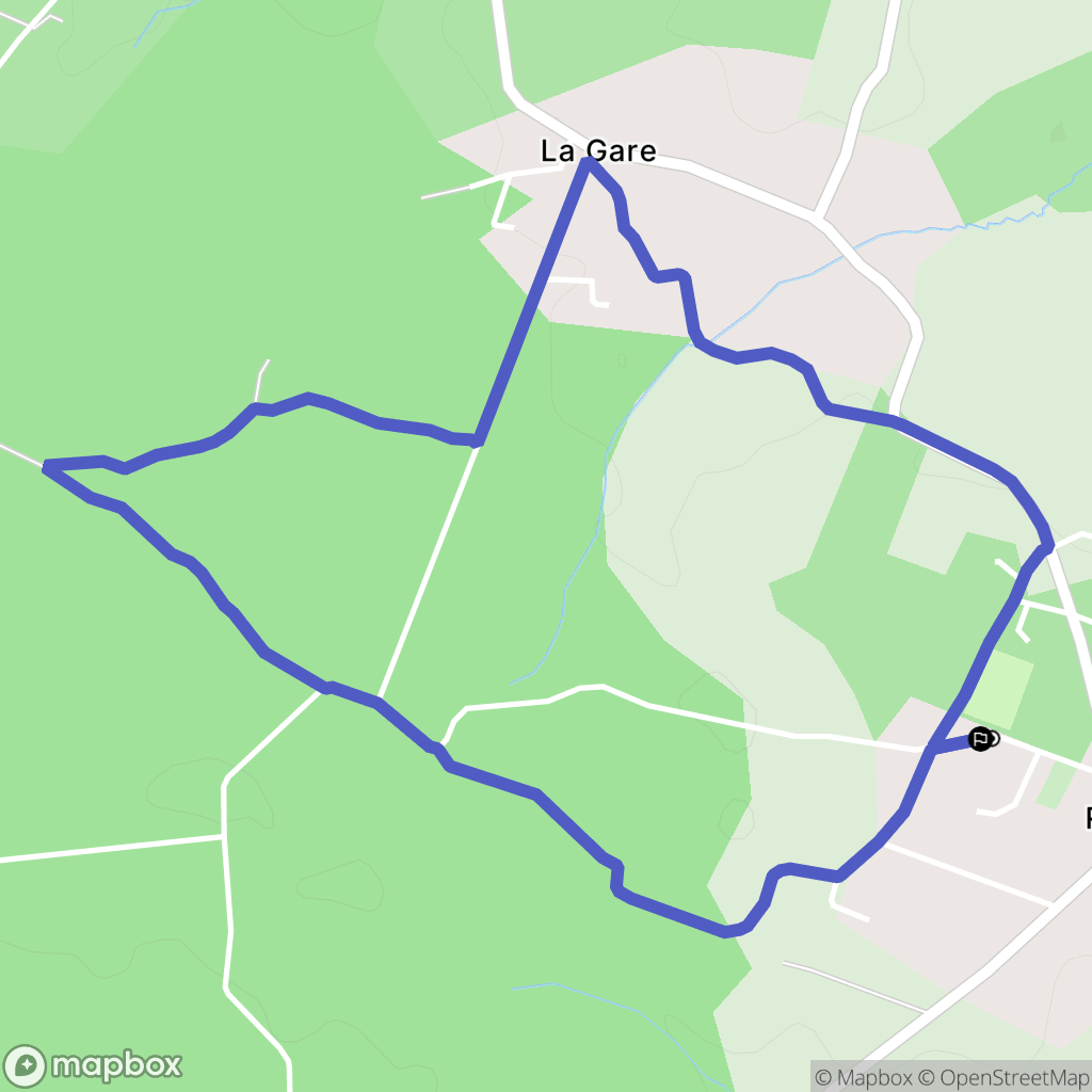 Roaillan : carte du parcours de randonnée - France