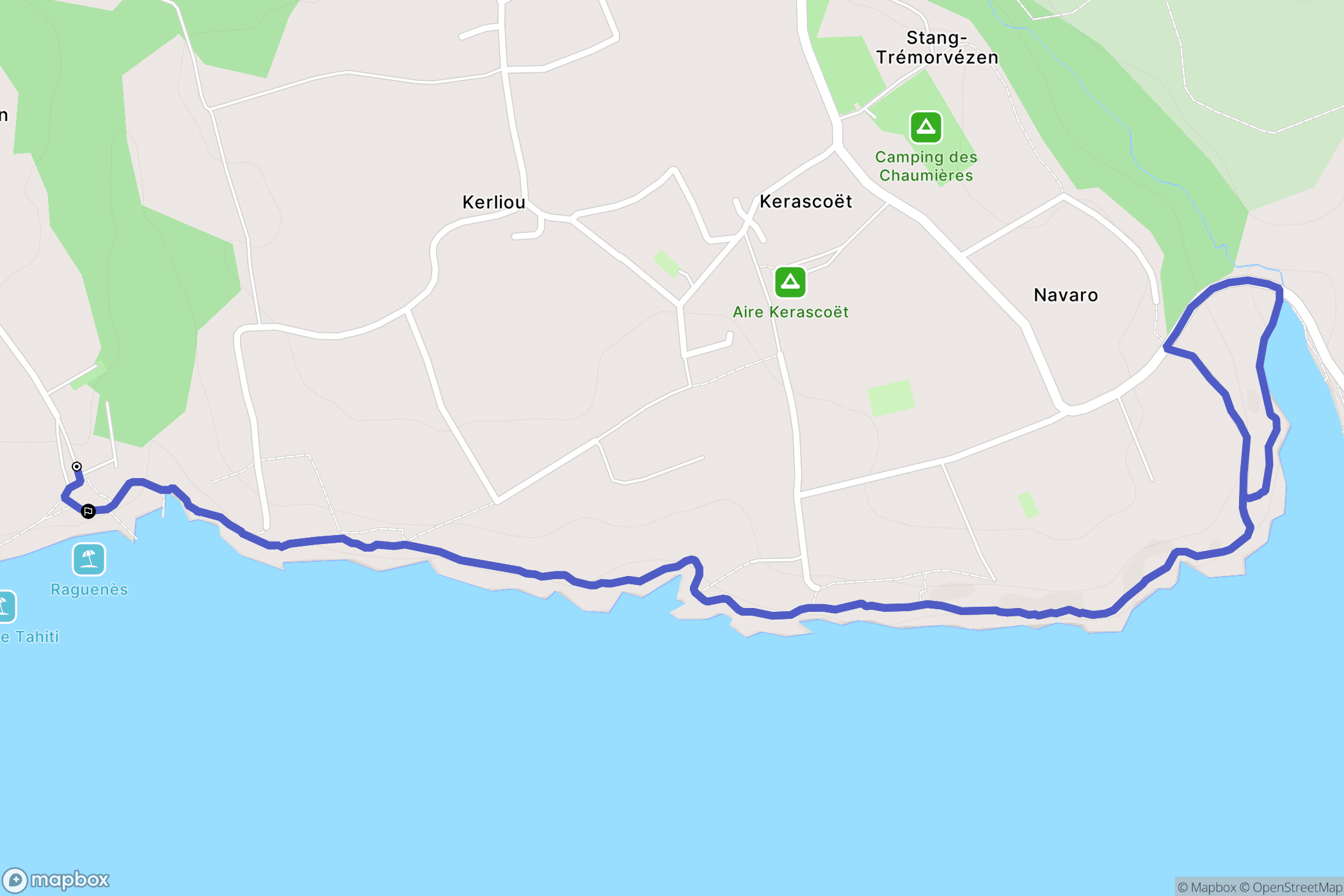 Névez: routekaart voor buitenactiviteiten - France