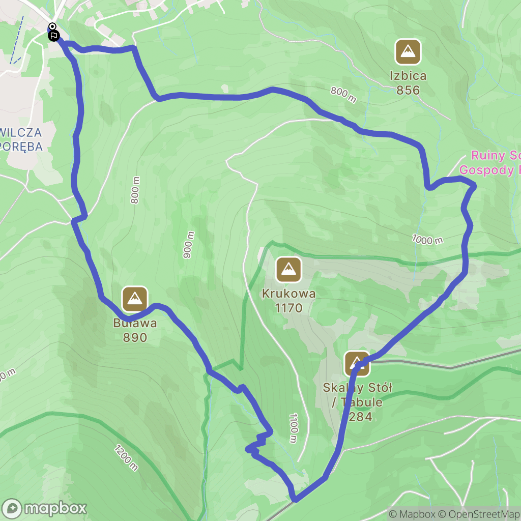 Karpacz: mapa trasy - Poland