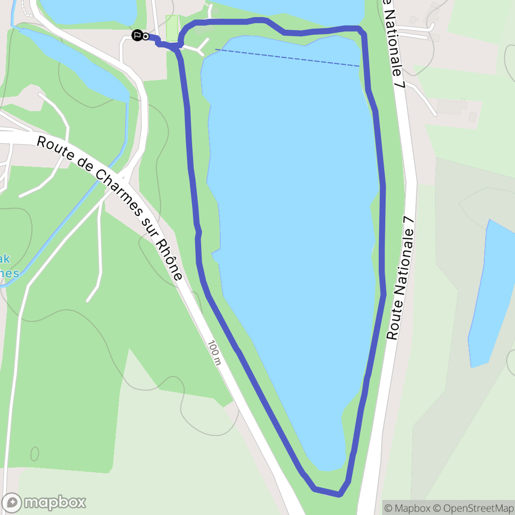 Étoile-sur-Rhône : carte du parcours de randonnée - France