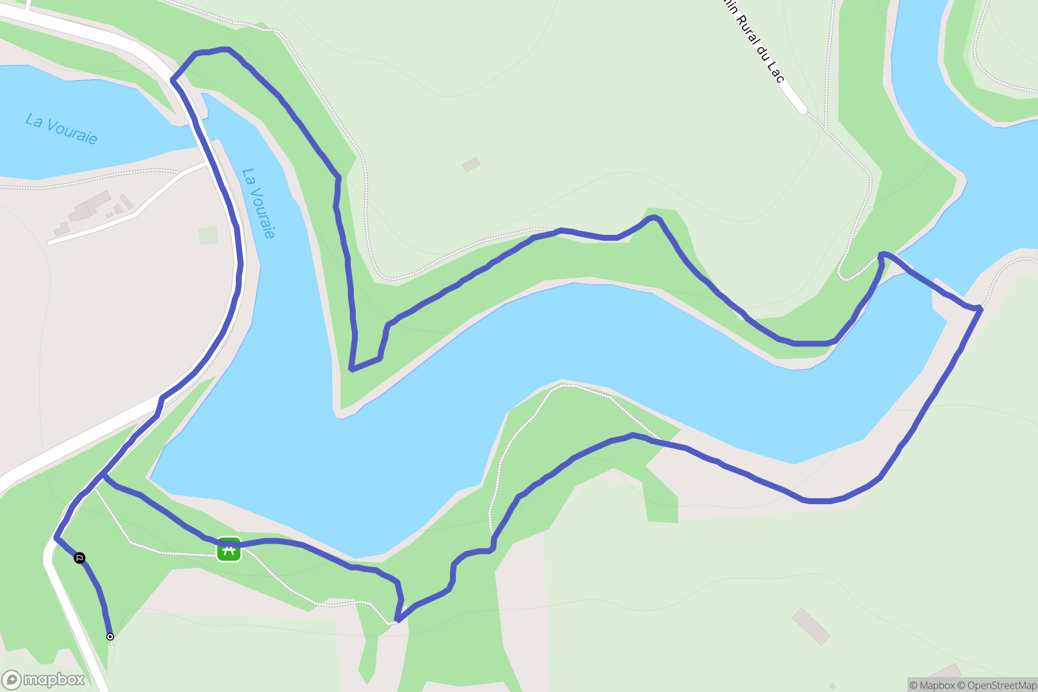 Bournezeau : carte du parcours de randonnée - France