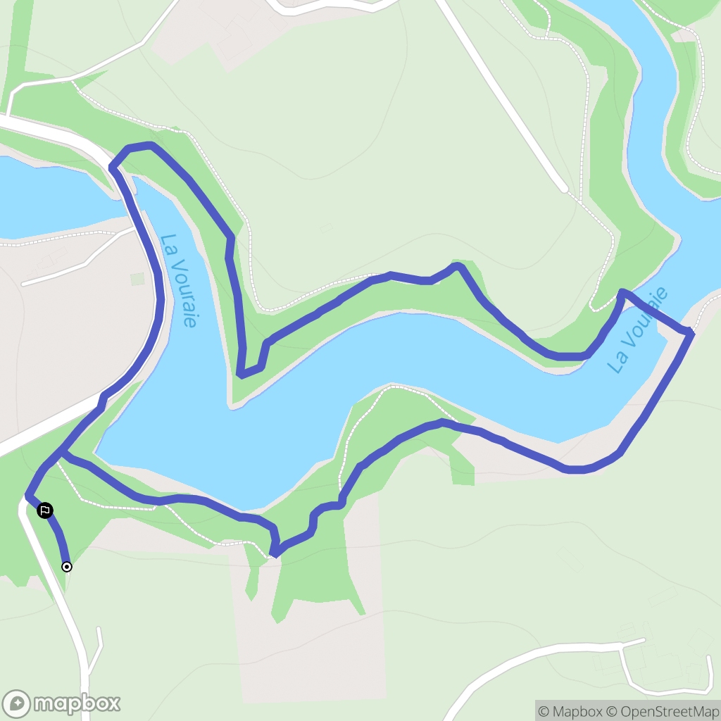 Bournezeau : carte du parcours de randonnée - France