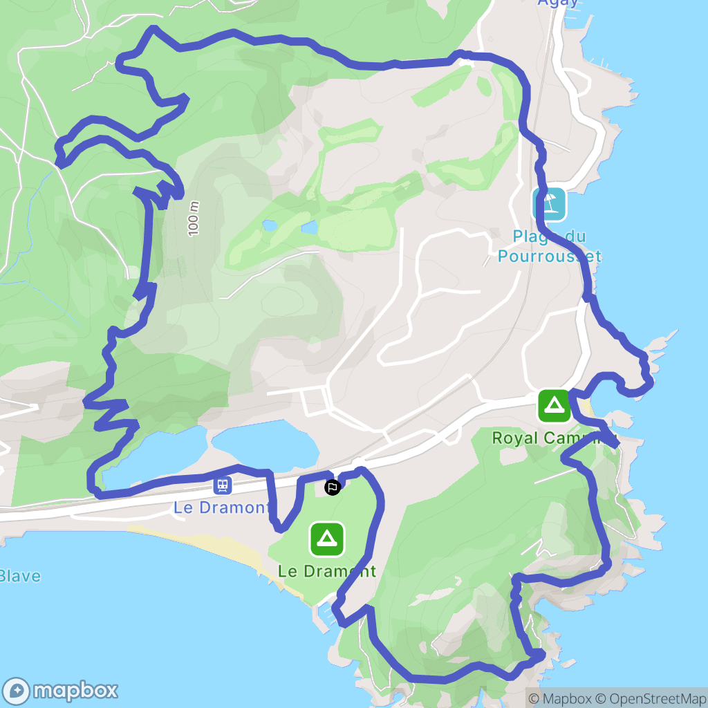 Saint-Raphaël : carte du parcours de randonnée - France