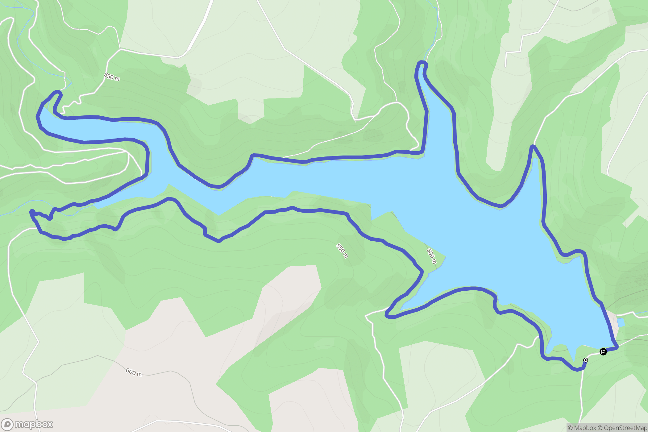 Saint-Hilaire-la-Croix : carte du parcours de randonnée - France