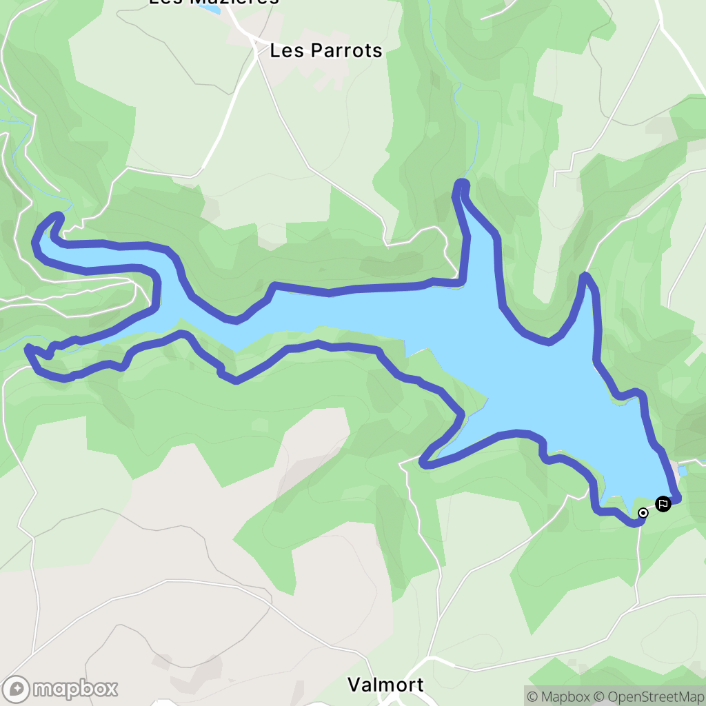 Saint-Hilaire-la-Croix : carte du parcours de randonnée - France