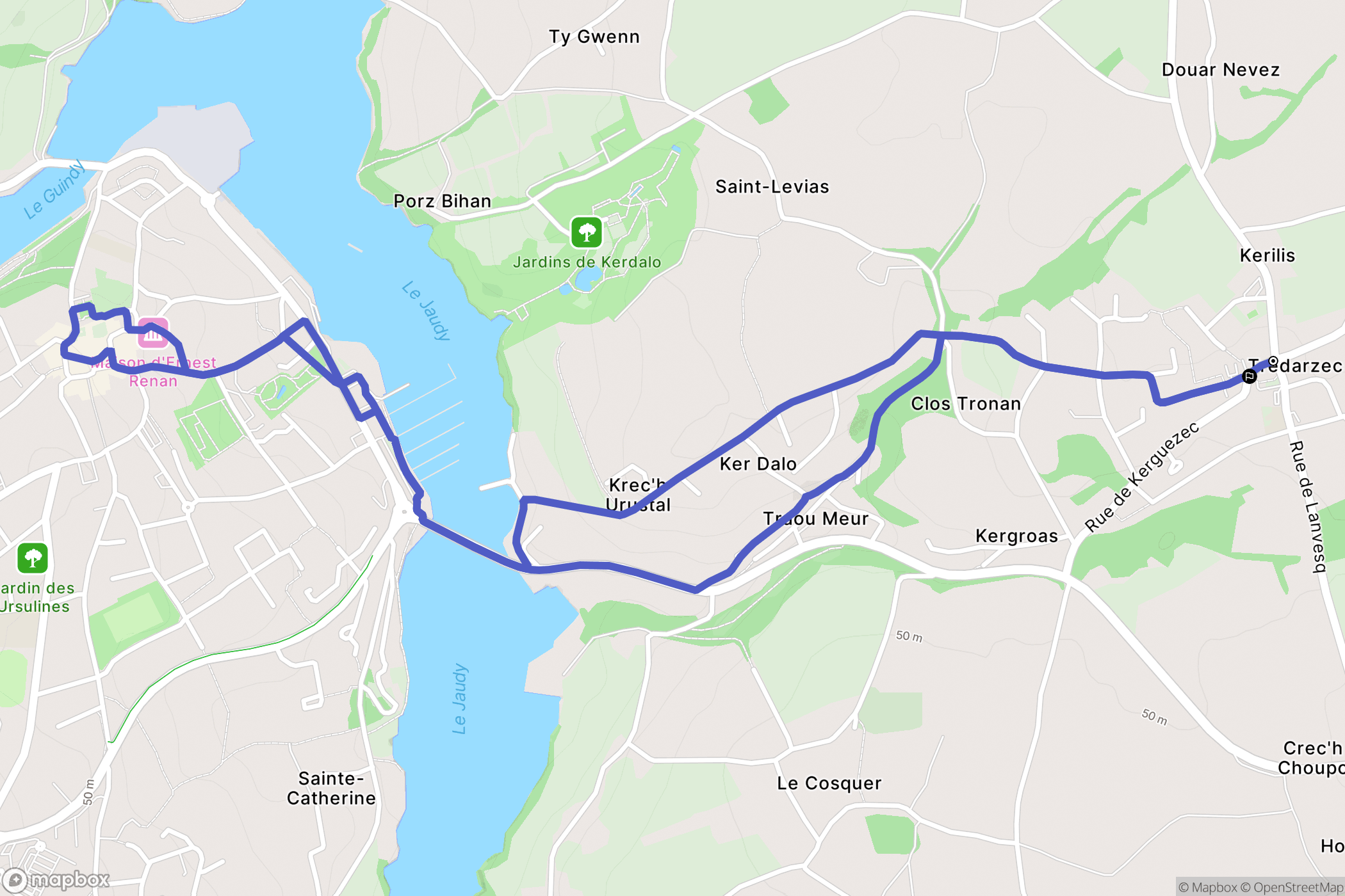 Trédarzec: routekaart voor buitenactiviteiten - France