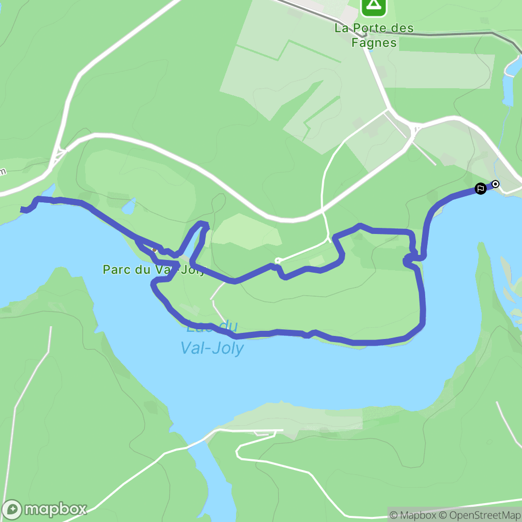 Eppe-Sauvage : carte du parcours de randonnée - France