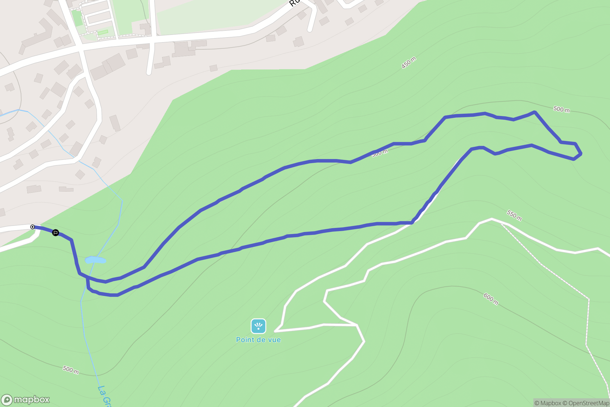 Dommartin-lès-Remiremont : carte du parcours de randonnée - France