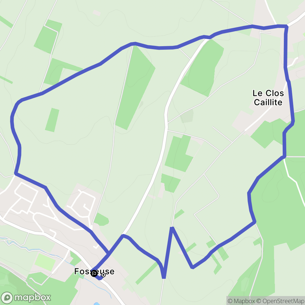 Bornel : carte du parcours de randonnée - France