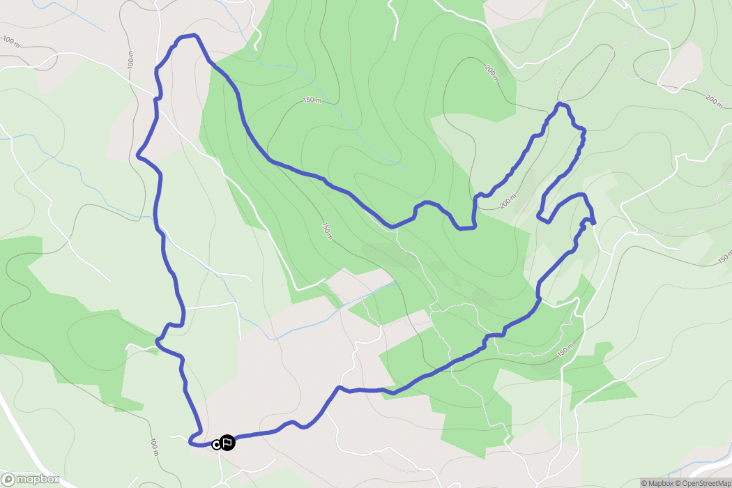 Azillanet : carte du parcours de randonnée - France