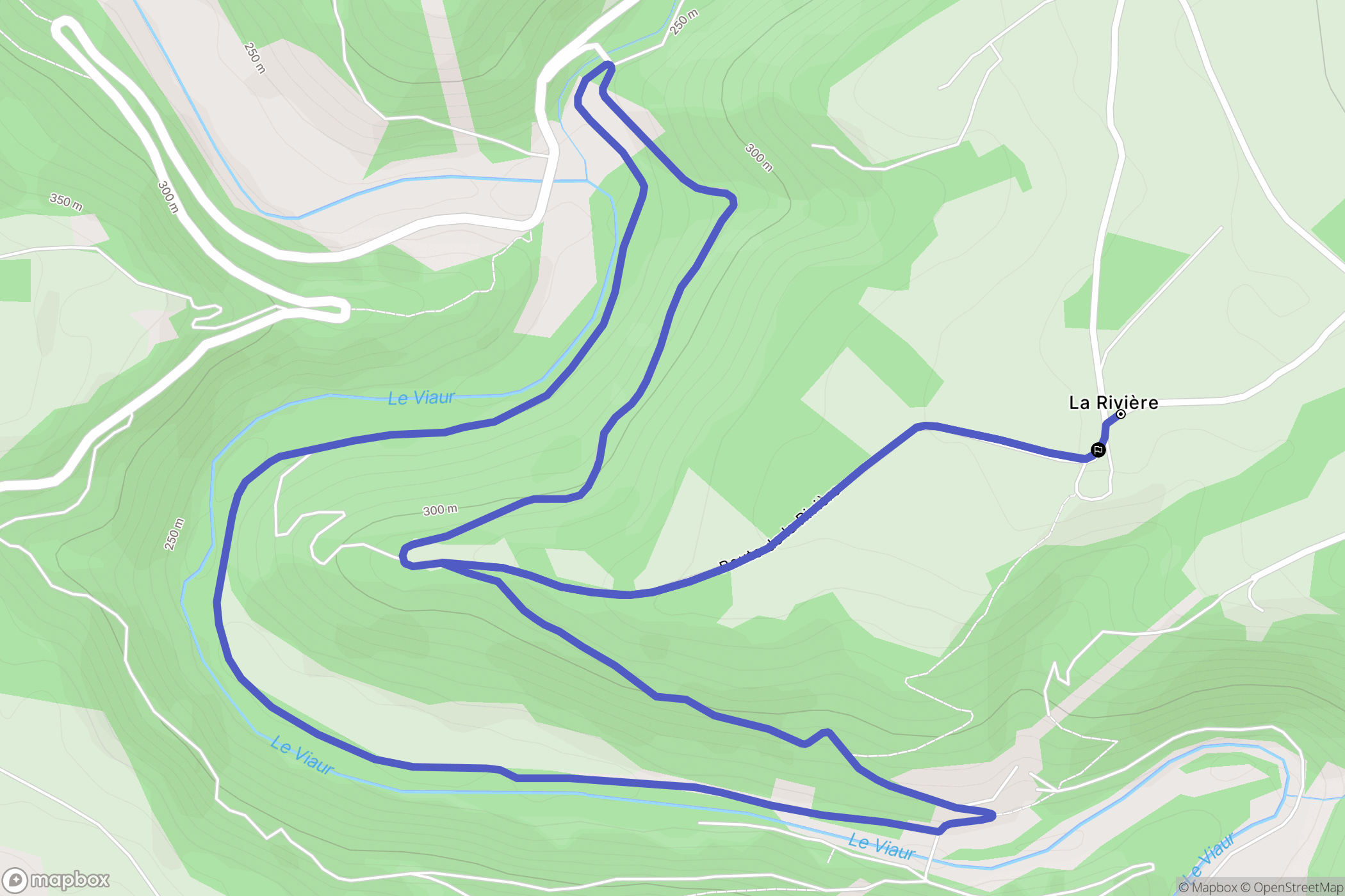 Mirandol-Bourgnounac : carte du parcours de randonnée - France