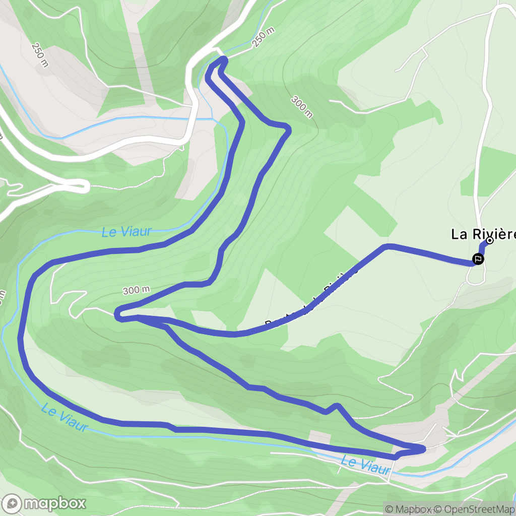 Mirandol-Bourgnounac : carte du parcours de randonnée - France