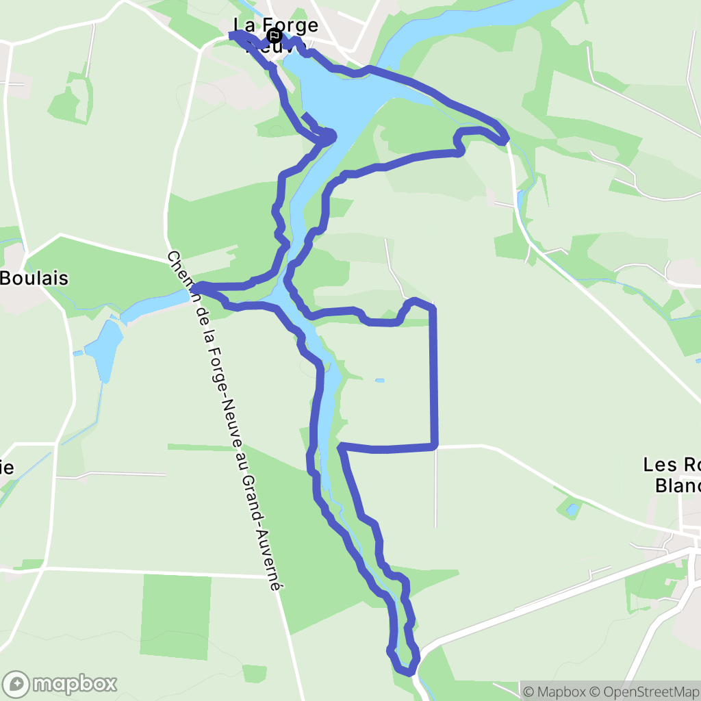 Moisdon-la-Rivière : carte du parcours de randonnée - France
