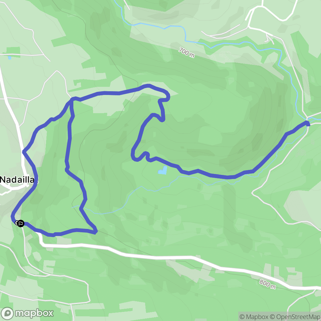Saint-Gènes-Champanelle : carte du parcours de randonnée - France