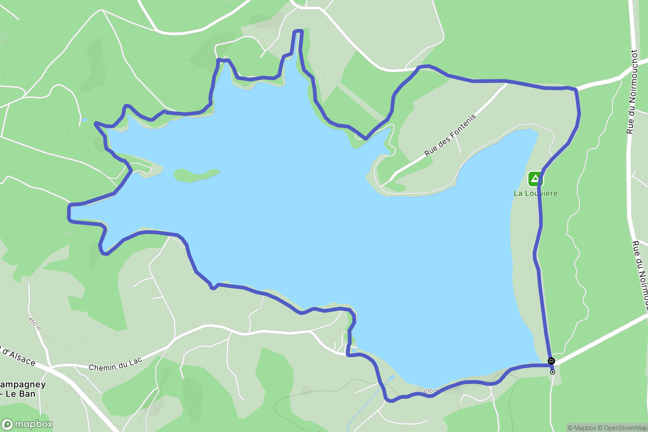 Champagney: routekaart voor buitenactiviteiten - France