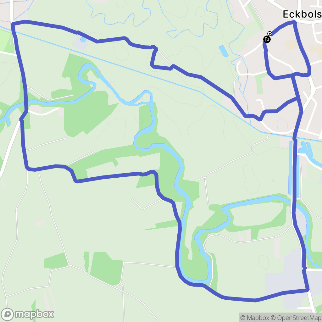 Eckbolsheim : carte du parcours de randonnée - France