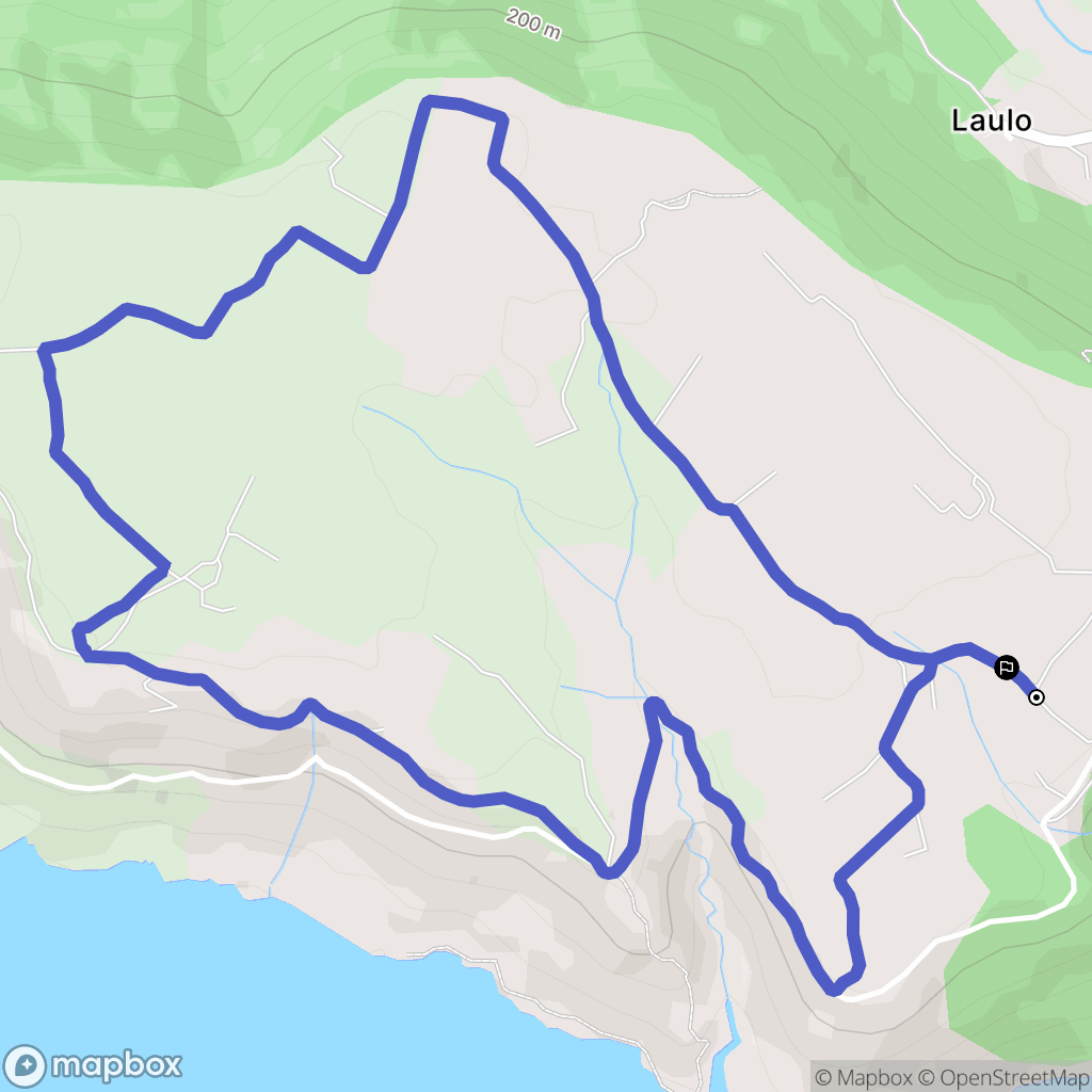 Lacoste : carte du parcours de randonnée - France