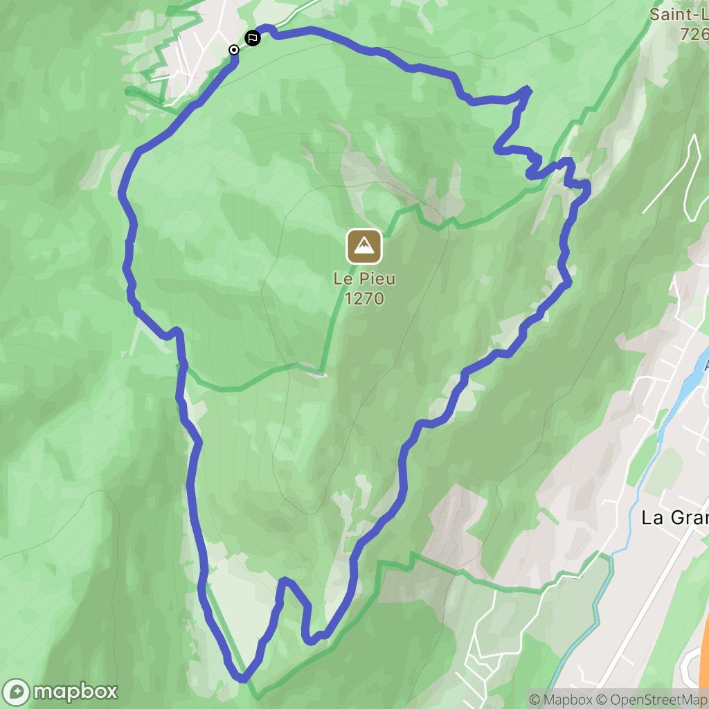 Saint-Paul-de-Varces : carte du parcours de randonnée - France