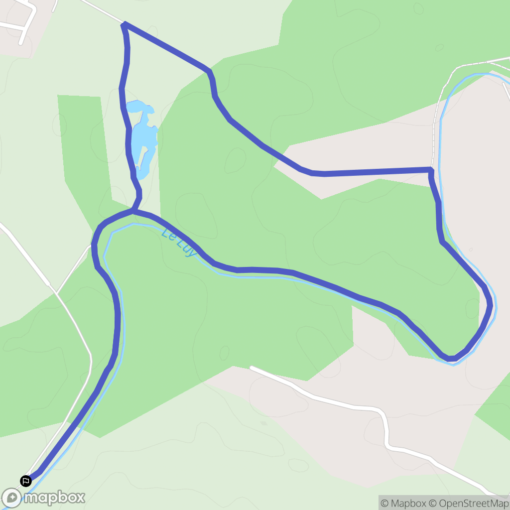 Oeyreluy : carte du parcours de randonnée - France