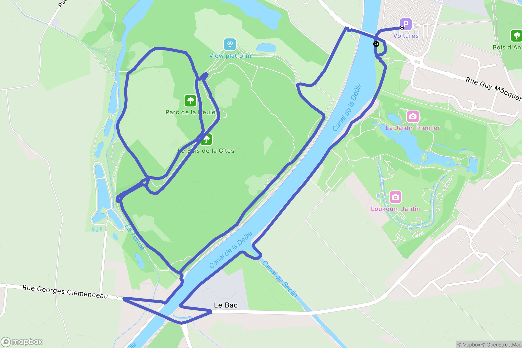 Houplin-Ancoisne: routekaart voor buitenactiviteiten - France