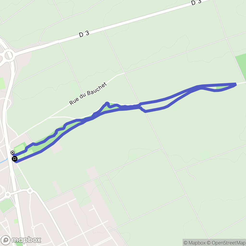 Saint-Memmie : carte du parcours de randonnée - France