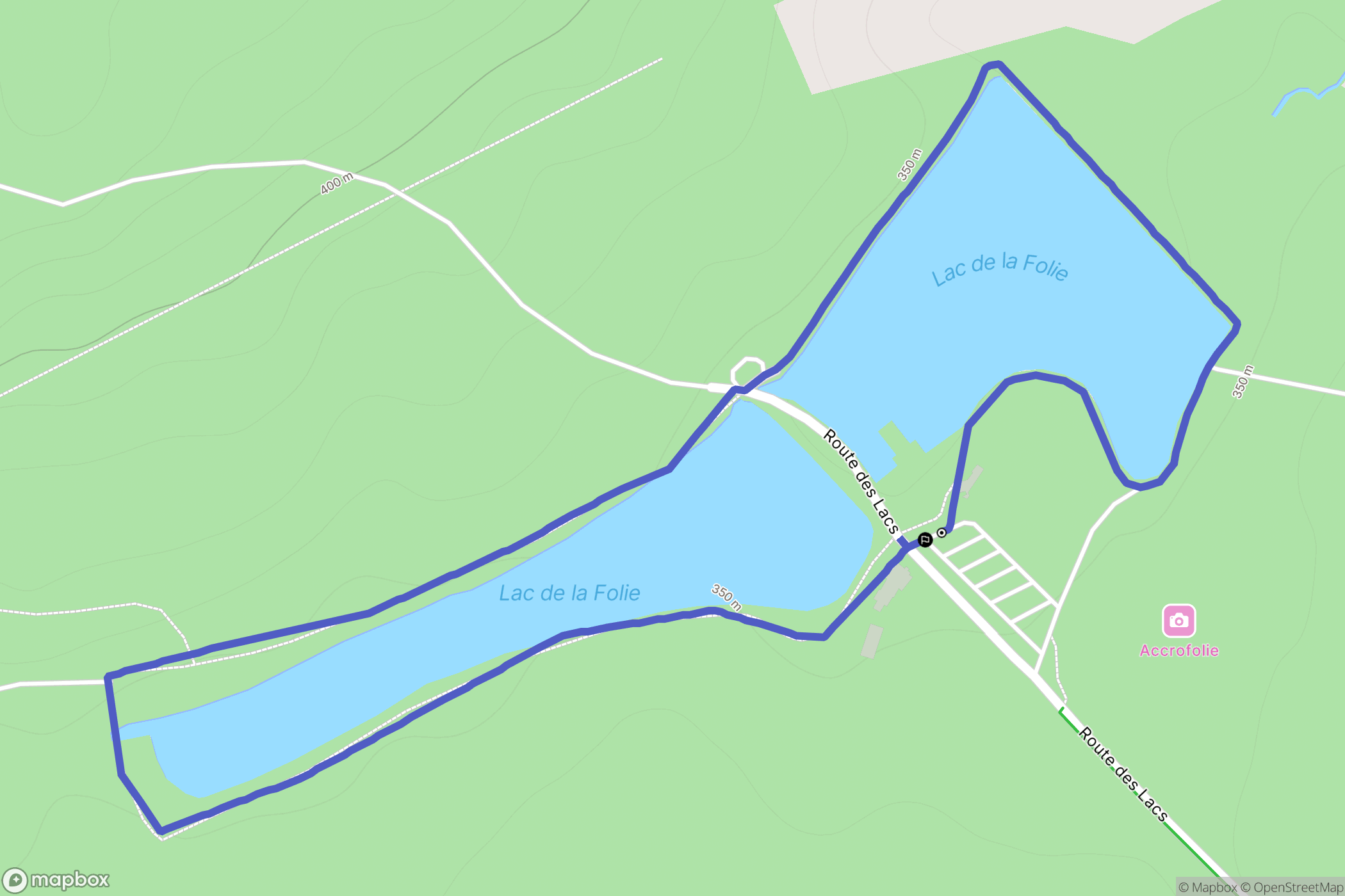 Contrexéville : carte du parcours de randonnée - France