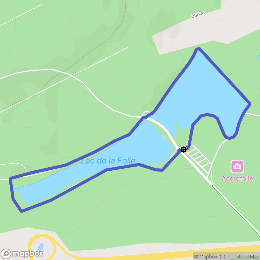 Contrexéville : carte du parcours de randonnée - France