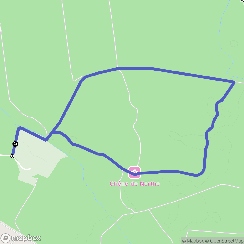 Magescq : carte du parcours de randonnée - France