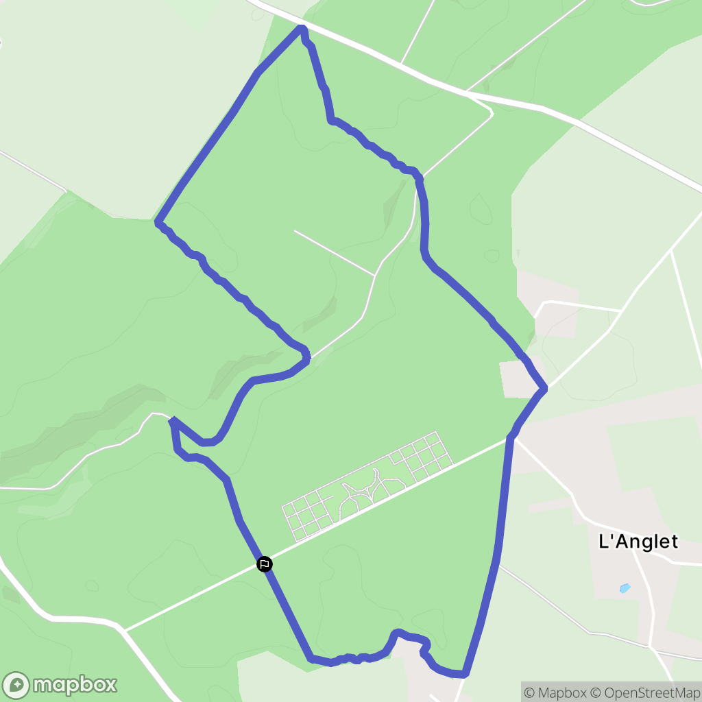 Lyons-la-Forêt : carte du parcours de randonnée - France