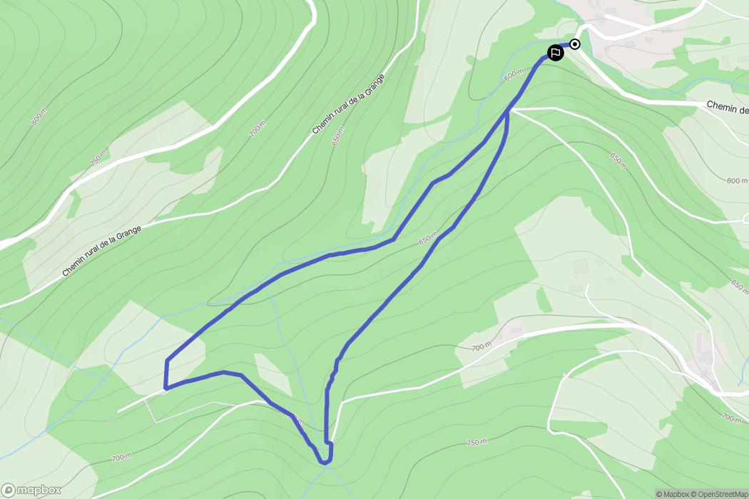 Vanosc : carte du parcours de randonnée - France