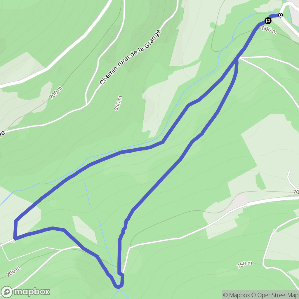 Vanosc : carte du parcours de randonnée - France
