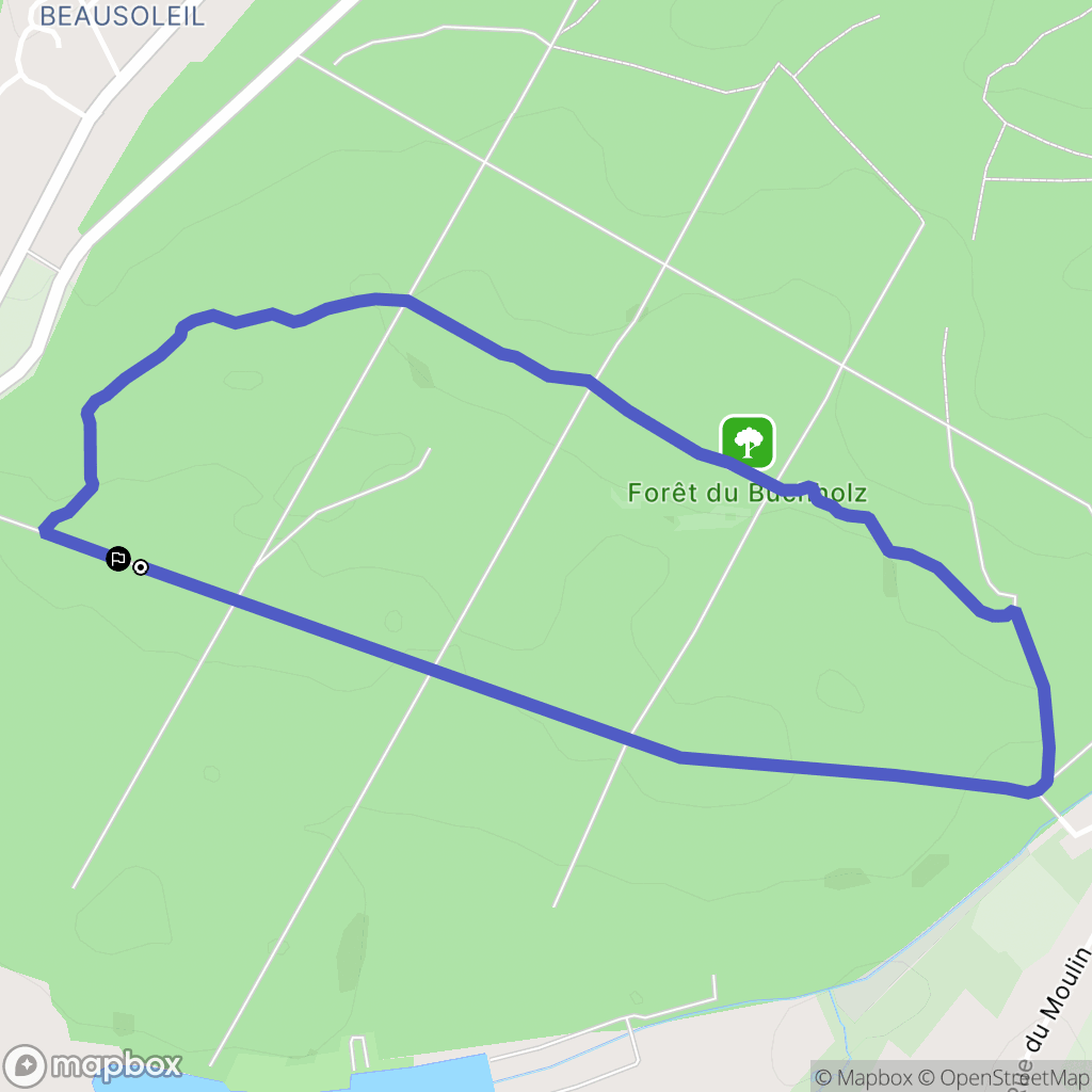 Sarreguemines : carte du parcours de randonnée - France