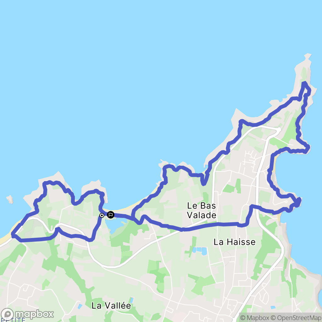 Cancale : carte du parcours de randonnée - France