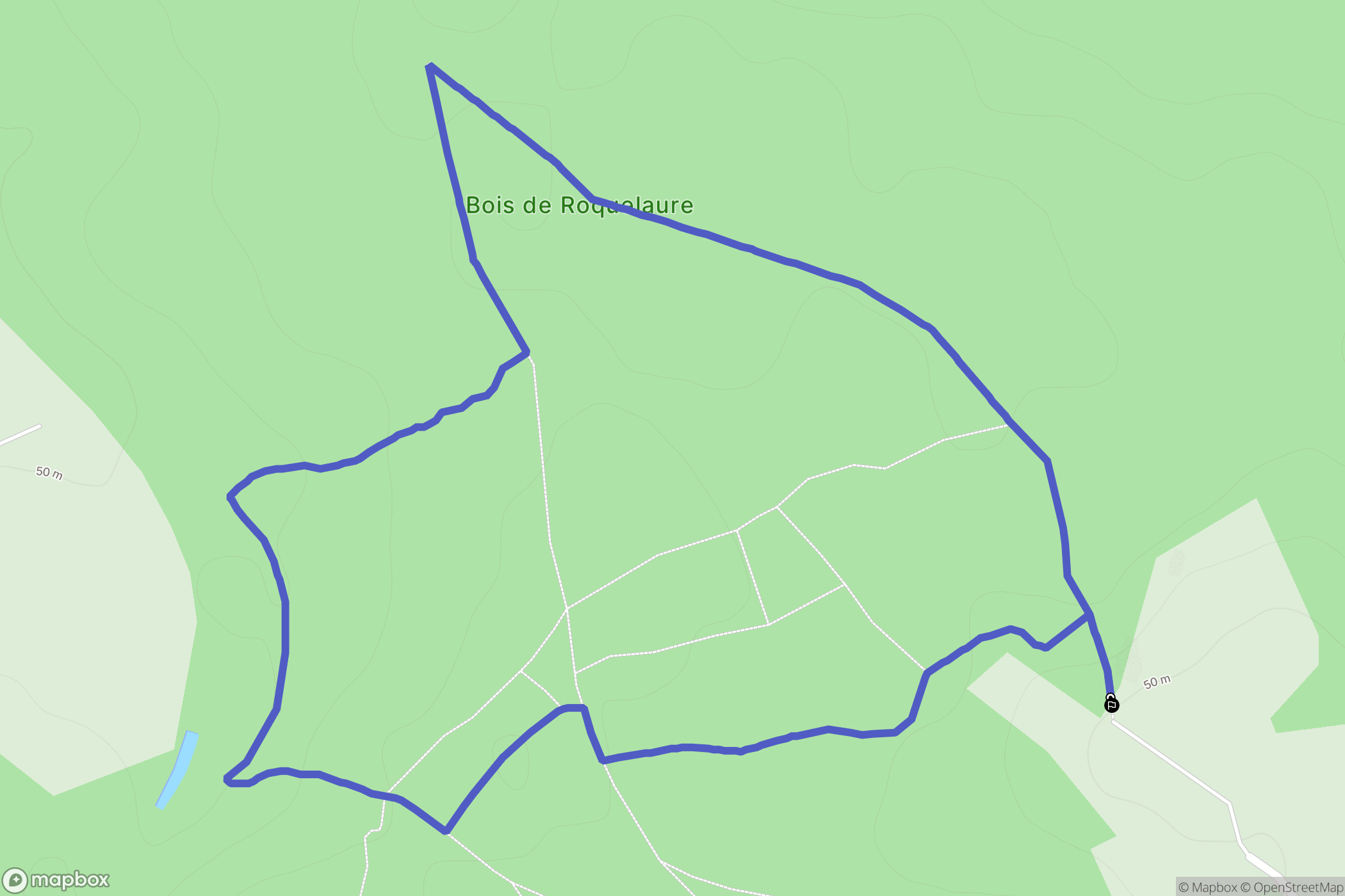 Lapugnoy : carte du parcours de randonnée - France
