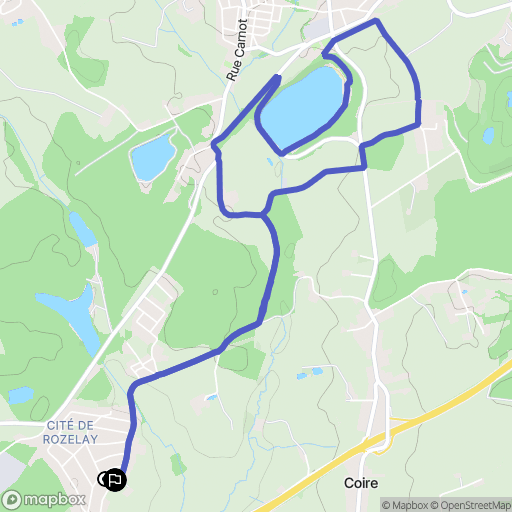 Ciry-le-Noble : carte du parcours de randonnée - France