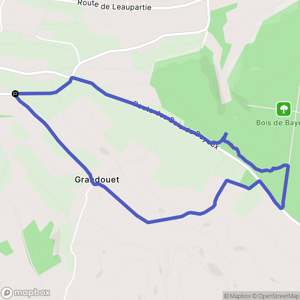 Cambremer : carte du parcours de randonnée - France