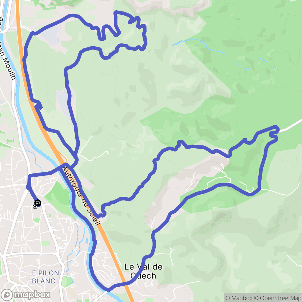 Salon-de-Provence : carte du parcours de randonnée - France