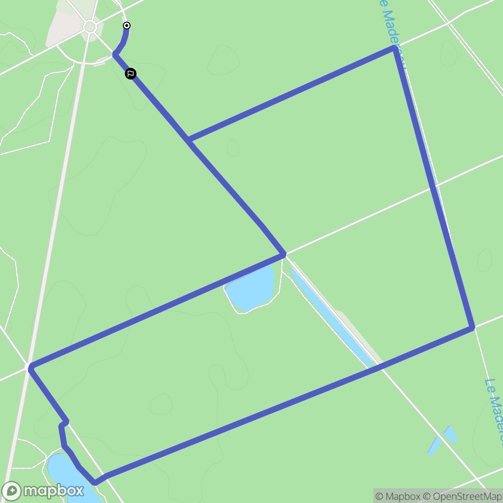 Montgeron : carte du parcours de randonnée - France