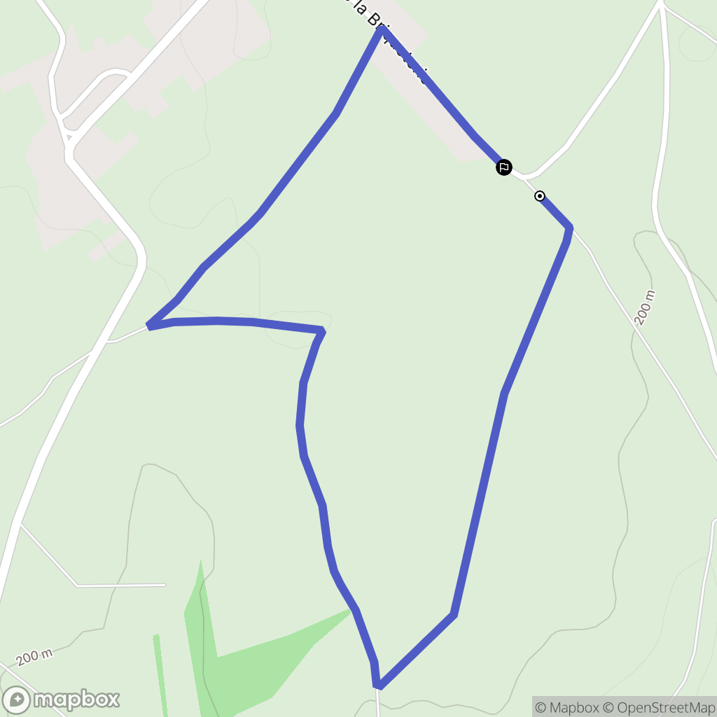 Campeaux : carte du parcours de randonnée - France